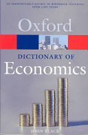 Copertina  A dictionary of economics