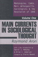 Copertina  1, Montesquieu, Comte, Marx, de Tocqueville : Sociologists & the Revolution of 1848