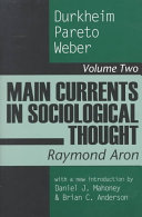 Copertina  2, Durkheim, Pareto, Weber
