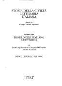 Copertina  6, Profilo dell'italiano letterario ; Indice generale dei nomi