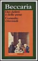 Copertina  Dei delitti e delle pene ; Consulte criminali