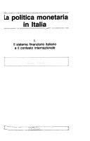 Copertina  1, Il sistema finanziario italiano e il contesto internazionale