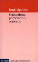 Copertina  Sensazione, percezione, concetto