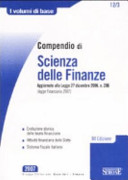 Copertina  Compendio di scienza delle finanze : Aggiornato alla Legge 27 dicembre 2006, n. 296 (legge Finanziaria 2007)