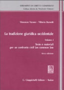 Copertina  La tradizione giuridica occidentale