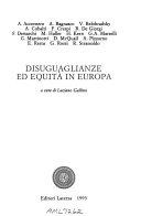 Copertina  Diseguaglianze ed equità in Europa