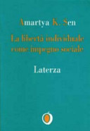Copertina  La libertà individuale come impegno sociale