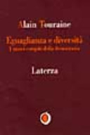Copertina  Eguaglianza e diversità : I nuovi compiti della democrazia