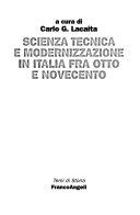 Copertina  Scienza tecnica e modernizzazione in Italia fra Otto e Novecento