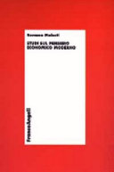 Copertina  Studi sul pensiero economico moderno