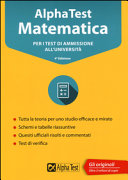 Copertina  Matematica per i test di ammissione all'Università