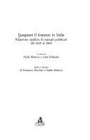 Copertina  Insegnare il francese in Italia : Repertorio analitico di manuali pubblicati dal 1625 al 1860