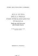 Copertina  2.2, Alla guida della prima industrializzazione italiana : Dalla fine dell'Ottocento alla Grande Guerra