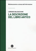 Copertina  La descrizione del libro antico