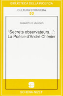 Copertina  \\Secrets observateurs...\\: La poésie d'André Chénier