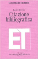 Copertina  Citazione bibliografica