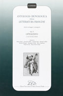 Copertina  Antologia cronologica della letteratura francese