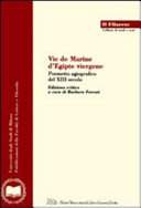 Copertina  Vie de Marine d'Egipte viergene : Poemetto agiografico del XIII secolo